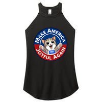 Make America Joyful Again Harris Wall 2024 Cat Lady Women's Perfect Tri Rocker Tank