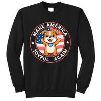 Make America Joyful Again Harris Wall 2024 Childless Dog Sweatshirt