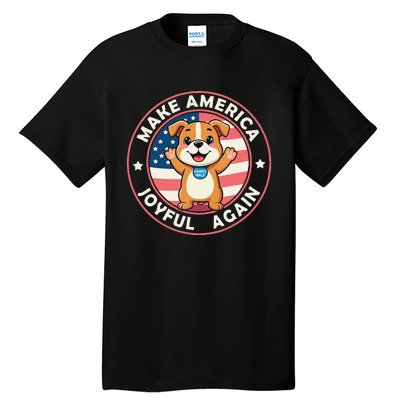 Make America Joyful Again Harris Wall 2024 Childless Dog Tall T-Shirt