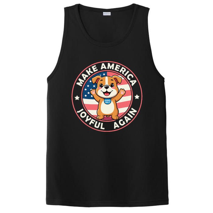 Make America Joyful Again Harris Wall 2024 Childless Dog PosiCharge Competitor Tank