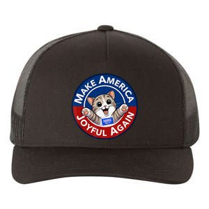 Make America Joyful Again Harris Wall 2024 Cat Lady Yupoong Adult 5-Panel Trucker Hat