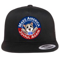 Make America Joyful Again Harris Wall 2024 Cat Lady Flat Bill Trucker Hat