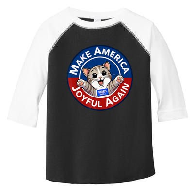 Make America Joyful Again Harris Wall 2024 Cat Lady Toddler Fine Jersey T-Shirt