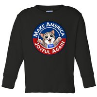 Make America Joyful Again Harris Wall 2024 Cat Lady Toddler Long Sleeve Shirt