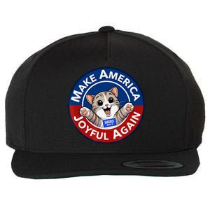 Make America Joyful Again Harris Wall 2024 Cat Lady Wool Snapback Cap