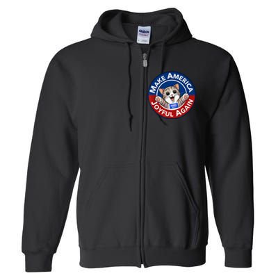 Make America Joyful Again Harris Wall 2024 Cat Lady Full Zip Hoodie