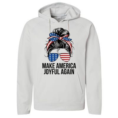 Make America Joyful Again Performance Fleece Hoodie