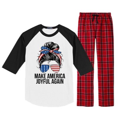 Make America Joyful Again Raglan Sleeve Pajama Set