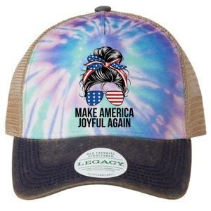 Make America Joyful Again Legacy Tie Dye Trucker Hat