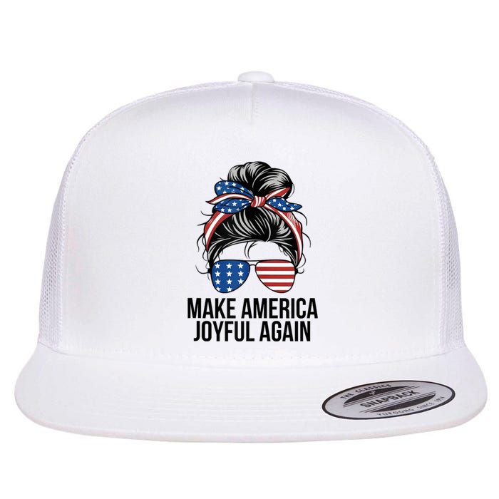 Make America Joyful Again Flat Bill Trucker Hat