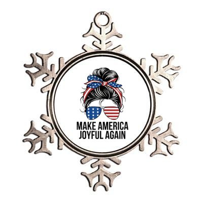 Make America Joyful Again Metallic Star Ornament