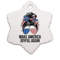 Make America Joyful Again Ceramic Star Ornament