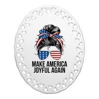 Make America Joyful Again Ceramic Oval Ornament