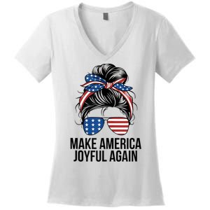 Make America Joyful Again Women's V-Neck T-Shirt