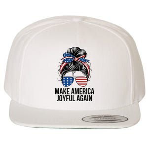 Make America Joyful Again Wool Snapback Cap