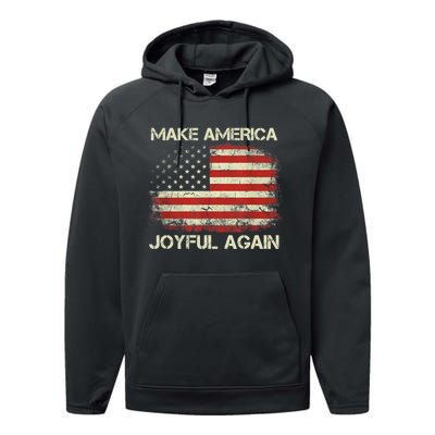 Make America Joyful Again Performance Fleece Hoodie