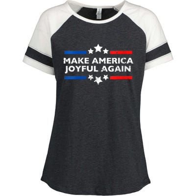 Make America Joyeful Again Kamala Harris Tim Walz Waltz 2024 Joyful Warriors Enza Ladies Jersey Colorblock Tee