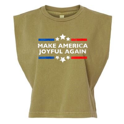 Make America Joyeful Again Kamala Harris Tim Walz Waltz 2024 Joyful Warriors Garment-Dyed Women's Muscle Tee