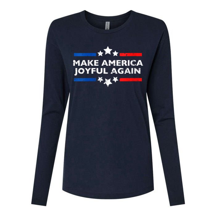 Make America Joyeful Again Kamala Harris Tim Walz Waltz 2024 Joyful Warriors Womens Cotton Relaxed Long Sleeve T-Shirt