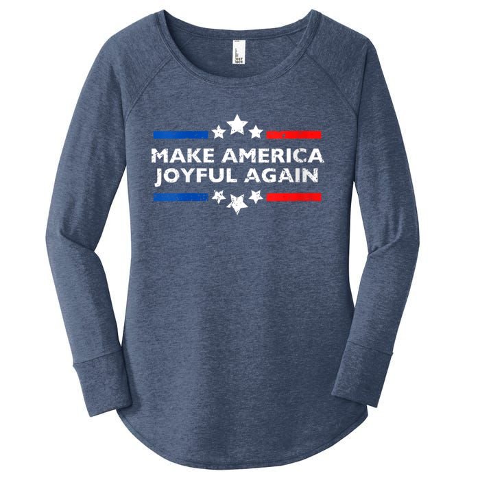 Make America Joyeful Again Kamala Harris Tim Walz Waltz 2024 Joyful Warriors Women's Perfect Tri Tunic Long Sleeve Shirt