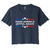 Make America Joyeful Again Kamala Harris Tim Walz Waltz 2024 Joyful Warriors Women's Crop Top Tee