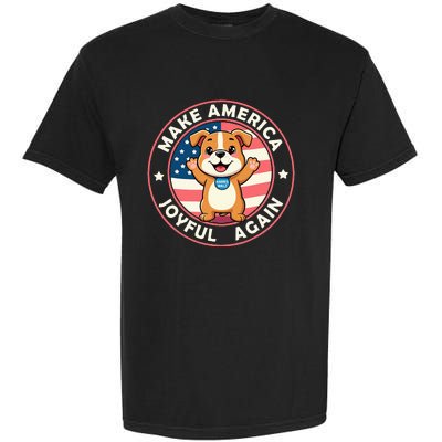 Make America Joyful Again Harris Wall 2024 Childless Dog Garment-Dyed Heavyweight T-Shirt