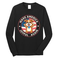 Make America Joyful Again Harris Wall 2024 Childless Dog Long Sleeve Shirt