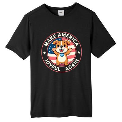 Make America Joyful Again Harris Wall 2024 Childless Dog Tall Fusion ChromaSoft Performance T-Shirt