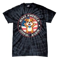 Make America Joyful Again Harris Wall 2024 Childless Dog Tie-Dye T-Shirt