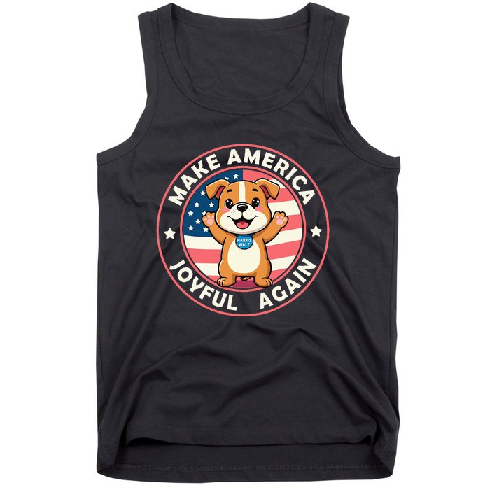 Make America Joyful Again Harris Wall 2024 Childless Dog Tank Top