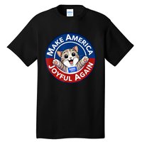 Make America Joyful Again Harris Wall 2024 Cat Lady Tall T-Shirt