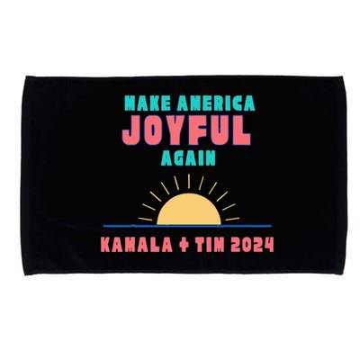 Make America Joyful Again Harris Waltz 2024 Election Microfiber Hand Towel