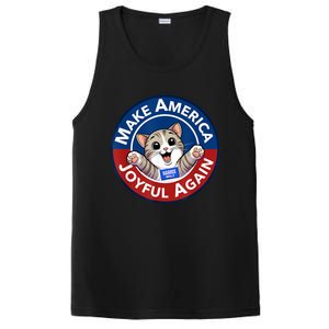 Make America Joyful Again Harris 2024 Cat Lady Funny Gift PosiCharge Competitor Tank