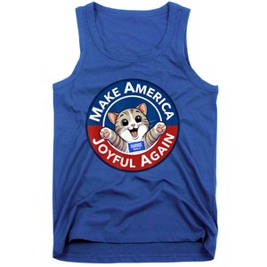 Make America Joyful Again Harris 2024 Cat Lady Funny Gift Tank Top