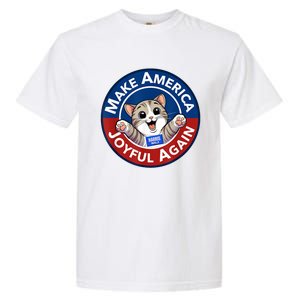 Make America Joyful Again Harris 2024 Cat Lady Funny Gift Garment-Dyed Heavyweight T-Shirt