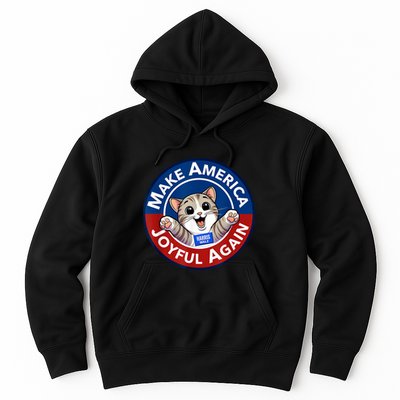 Make America Joyful Again Harris Wall 2024 Cat Lady Hoodie