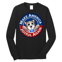 Make America Joyful Again Harris Wall 2024 Cat Lady Long Sleeve Shirt