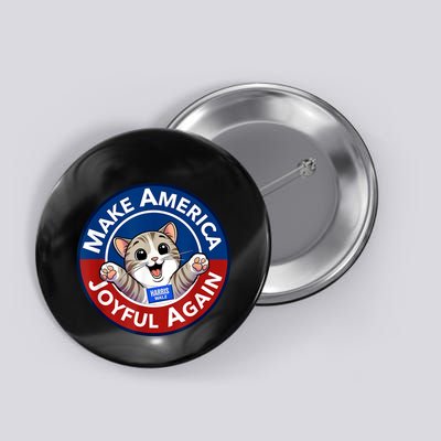 Make America Joyful Again Harris Wall 2024 Cat Lady Button