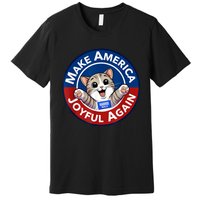 Make America Joyful Again Harris Wall 2024 Cat Lady Premium T-Shirt