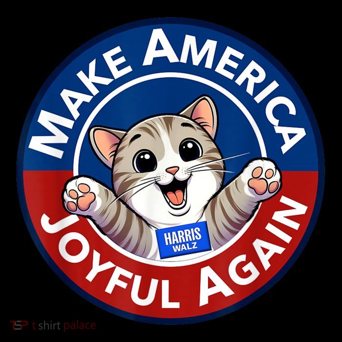Make America Joyful Again Harris Wall 2024 Cat Lady Baby Bodysuit