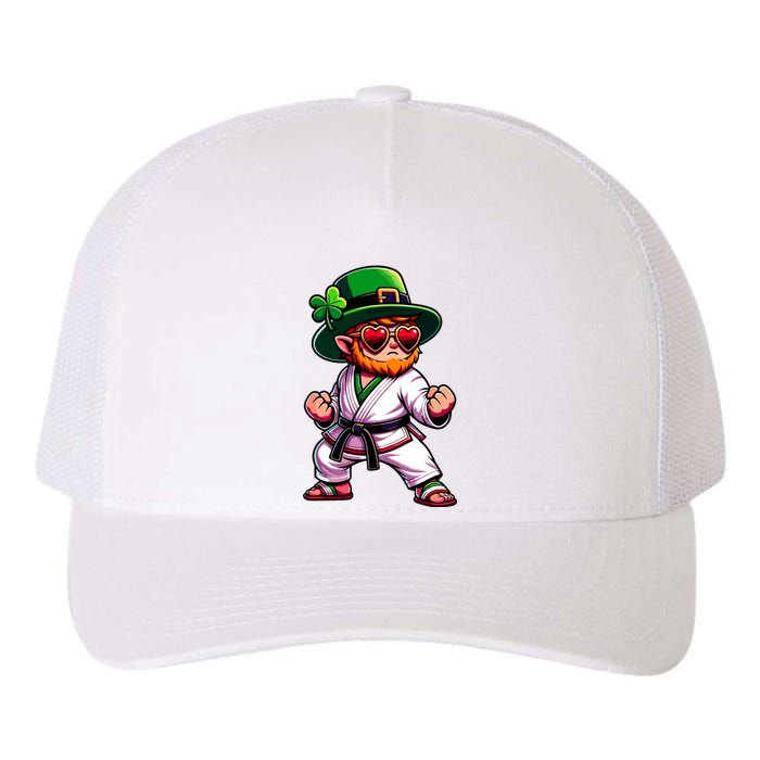 Martial Arts Judo Karate Leprechaun St Patricks Day Yupoong Adult 5-Panel Trucker Hat