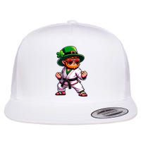 Martial Arts Judo Karate Leprechaun St Patricks Day Flat Bill Trucker Hat