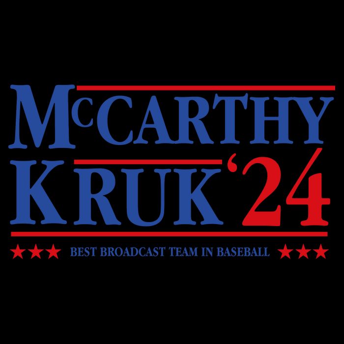 Mccarthy And Kruk 24 Best Broadcast Team In Baseball Drawstring Bag