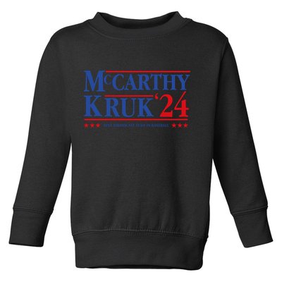 Mccarthy And Kruk 24 Best Broadcast Team In Baseball Toddler Sweatshirt