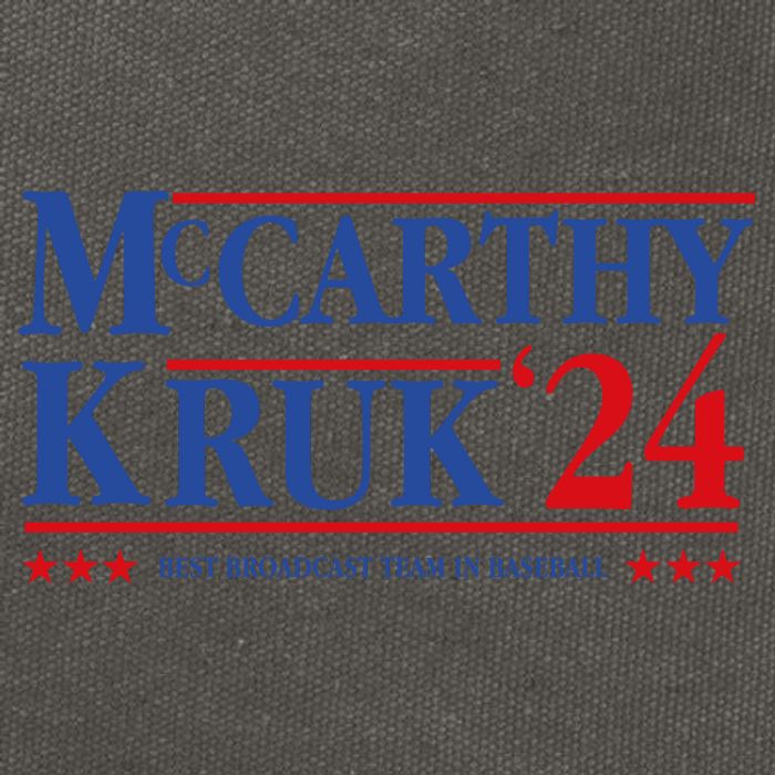 Mccarthy And Kruk 24 Best Broadcast Team In Baseball Cotton Canvas Backpack