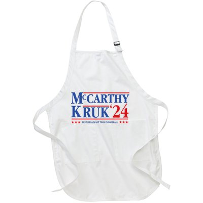 Mccarthy And Kruk 24 Best Broadcast Team In Baseball Full-Length Apron With Pockets