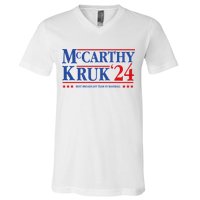 Mccarthy And Kruk 24 Best Broadcast Team In Baseball V-Neck T-Shirt