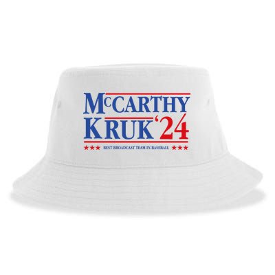 Mccarthy And Kruk 24 Best Broadcast Team In Baseball Sustainable Bucket Hat