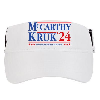 Mccarthy And Kruk 24 Best Broadcast Team In Baseball Adult Drive Performance Visor