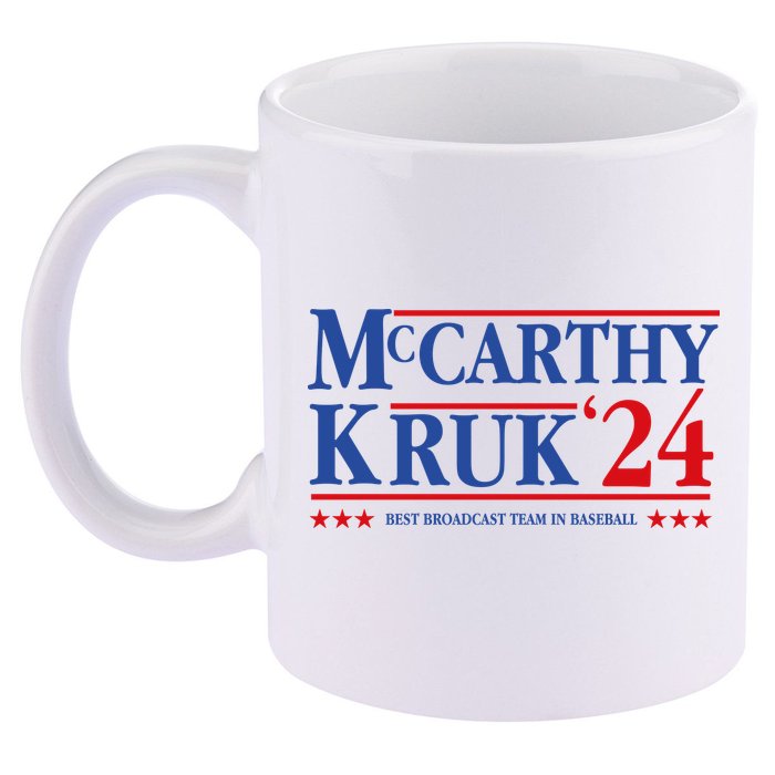 Mccarthy And Kruk 24 Best Broadcast Team In Baseball 11oz C Handle Ceramic Mug